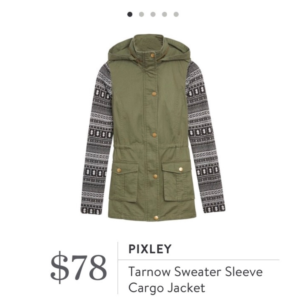 Sweater Sleeve Cargo Jacket